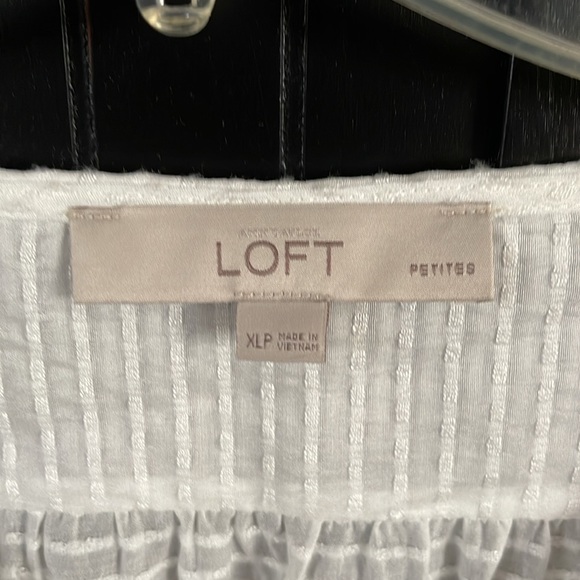 LOFT White Blouse with Lace Detail - Picture 4 of 6